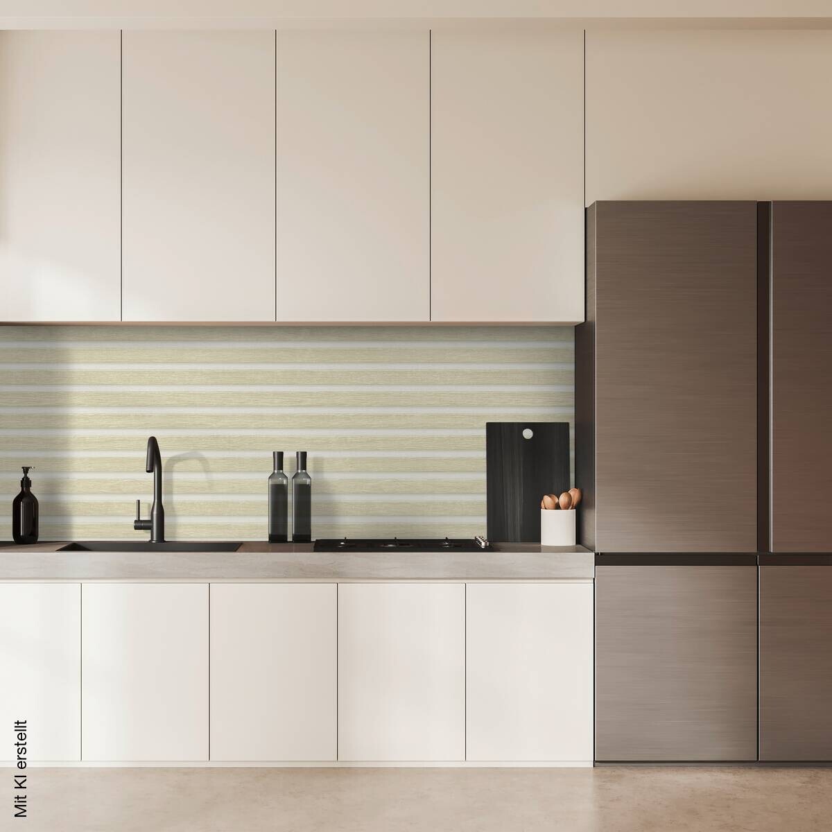 A.S.Creation Tapete weiß beige B/H/D: ca. 52x250x7,5 cm