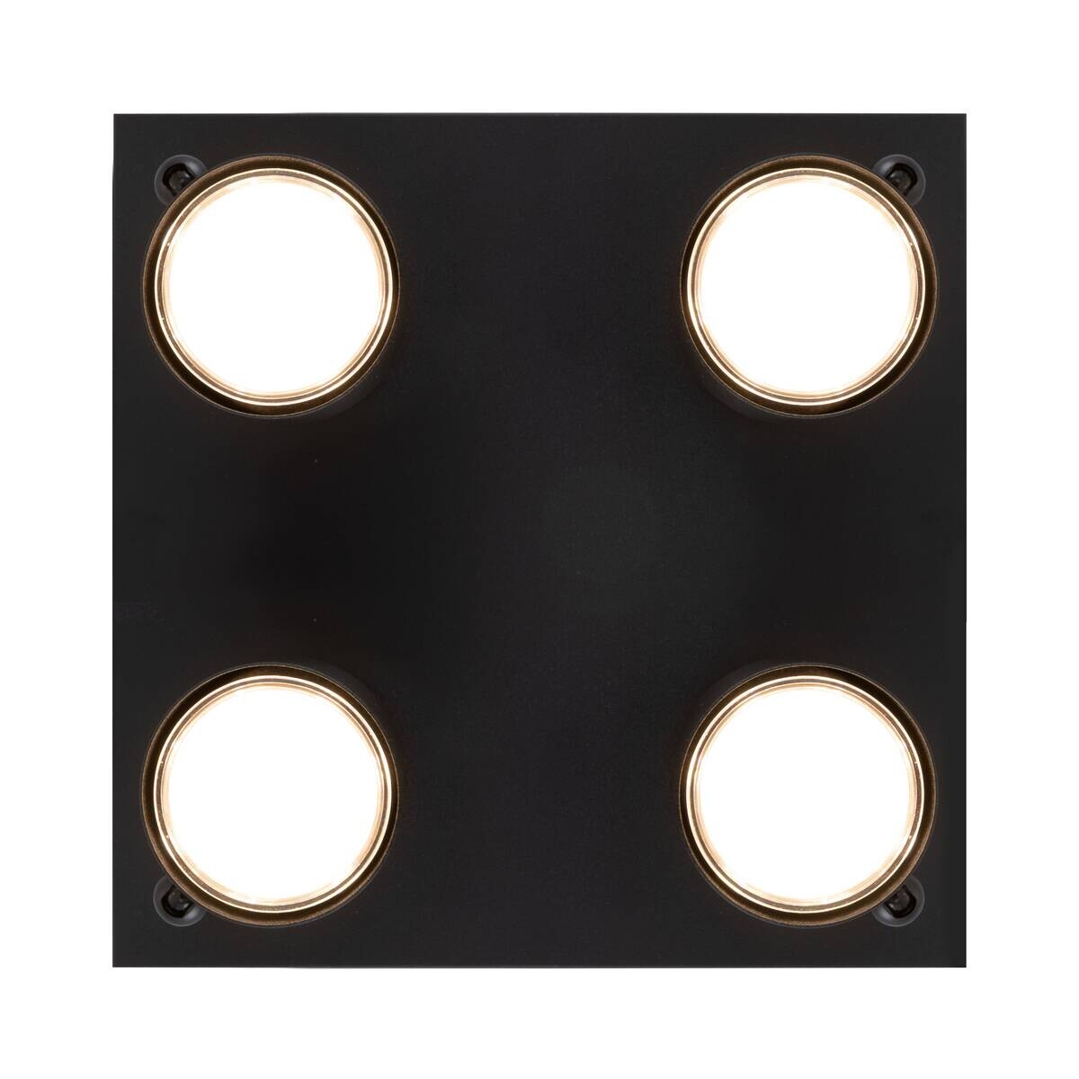POCOline Spot 4-flg. Thanina schwarz Metall B/H/L: ca. 28x12x28 cm GU10 4 Brennstellen