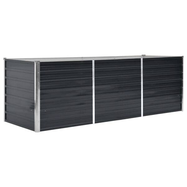 Hochbeet anthrazit Stahl B/H/L: ca. 80x77x240 cm