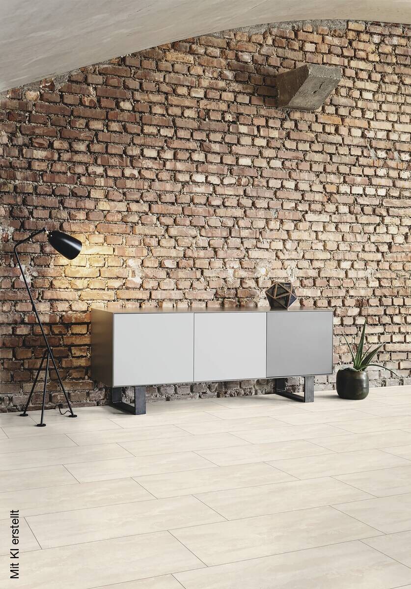 Laminatboden Beton hell ca. 2,316m² im Paket B/L: ca. 33x63,8 cm pro Paket