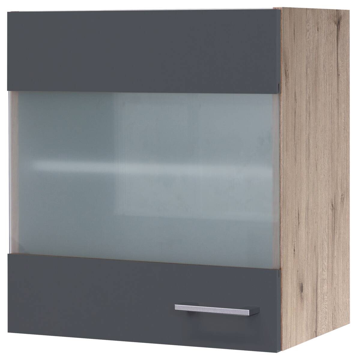 Glashängeschrank Morena grau matt B/H: ca. 50x54,8 cm