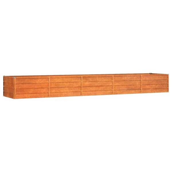 Hochbeet braun Stahl B/H/L: ca. 80x45x400 cm