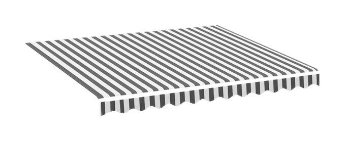 vidaXL Markisenstoff anthrazit B/L: ca. 245x280 cm