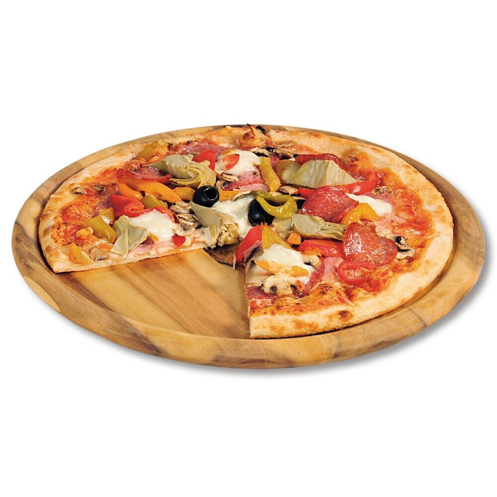 Kesper Pizzateller natur Akazie B/H/L: ca. 32x32x2 cm
