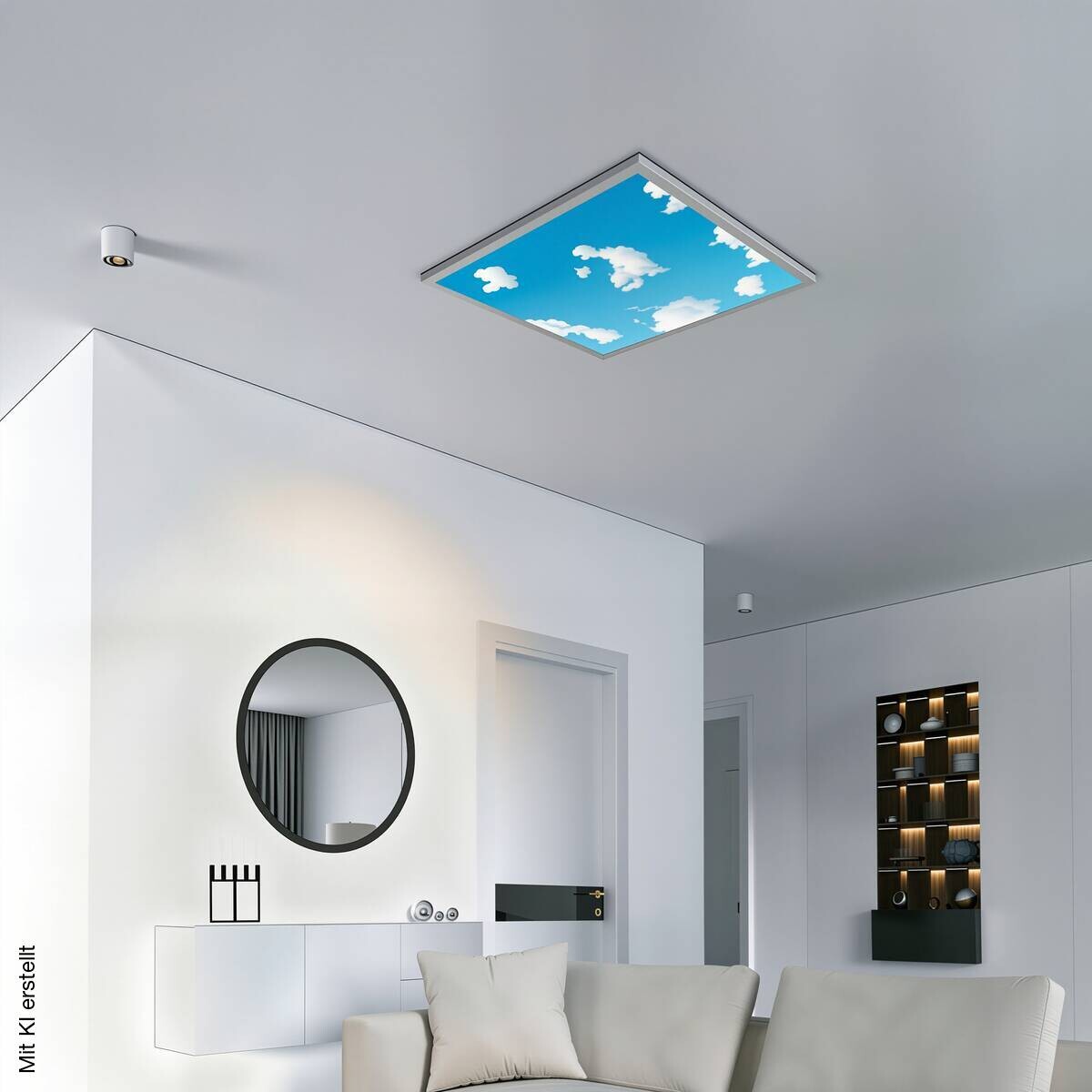 POCOline LED-Deckenleuchte Heaven blau B/H/L: ca. 59,5x5x59,5 cm