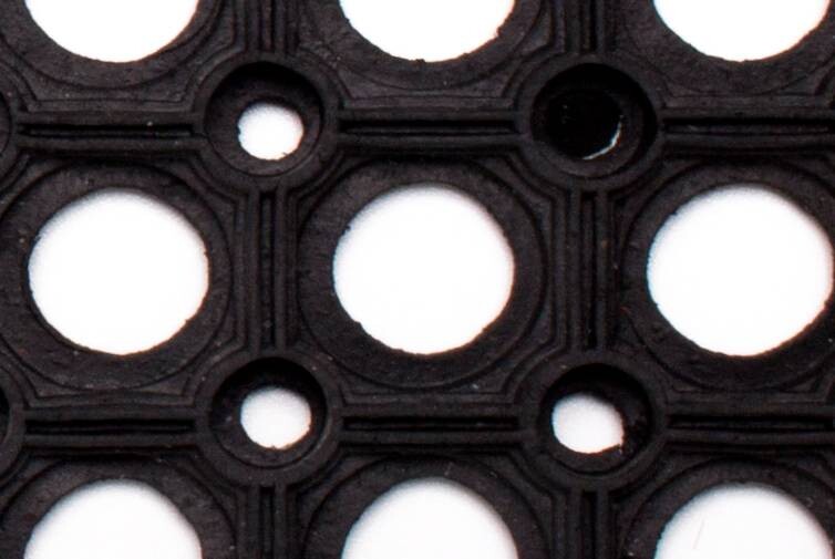 Fußmatte Gummiring schwarz B/L: ca. 40x60 cm