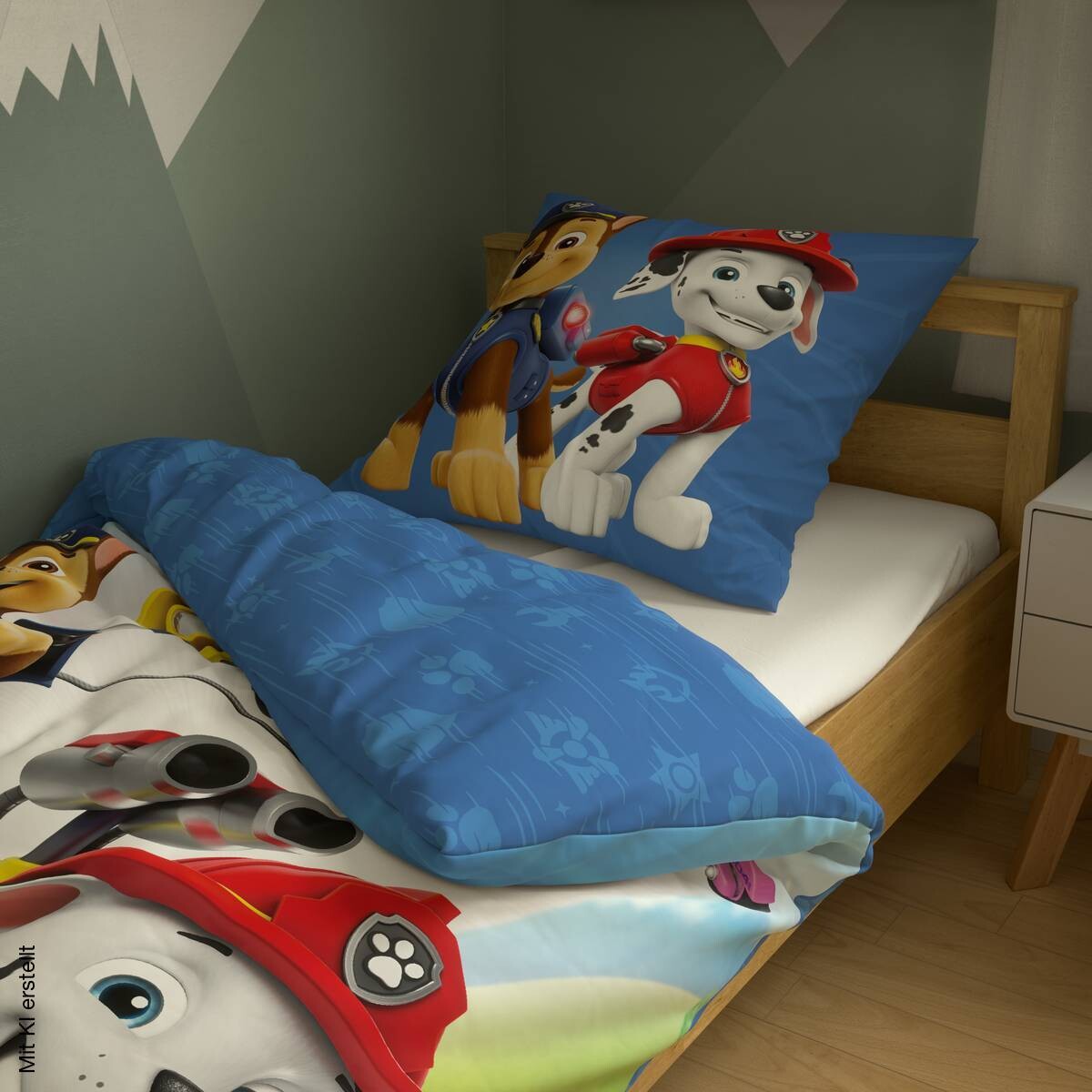 Paw Patrol Microfaser Bettwäsche multicolor 100% Polyester B/L: ca. 135x200 cm