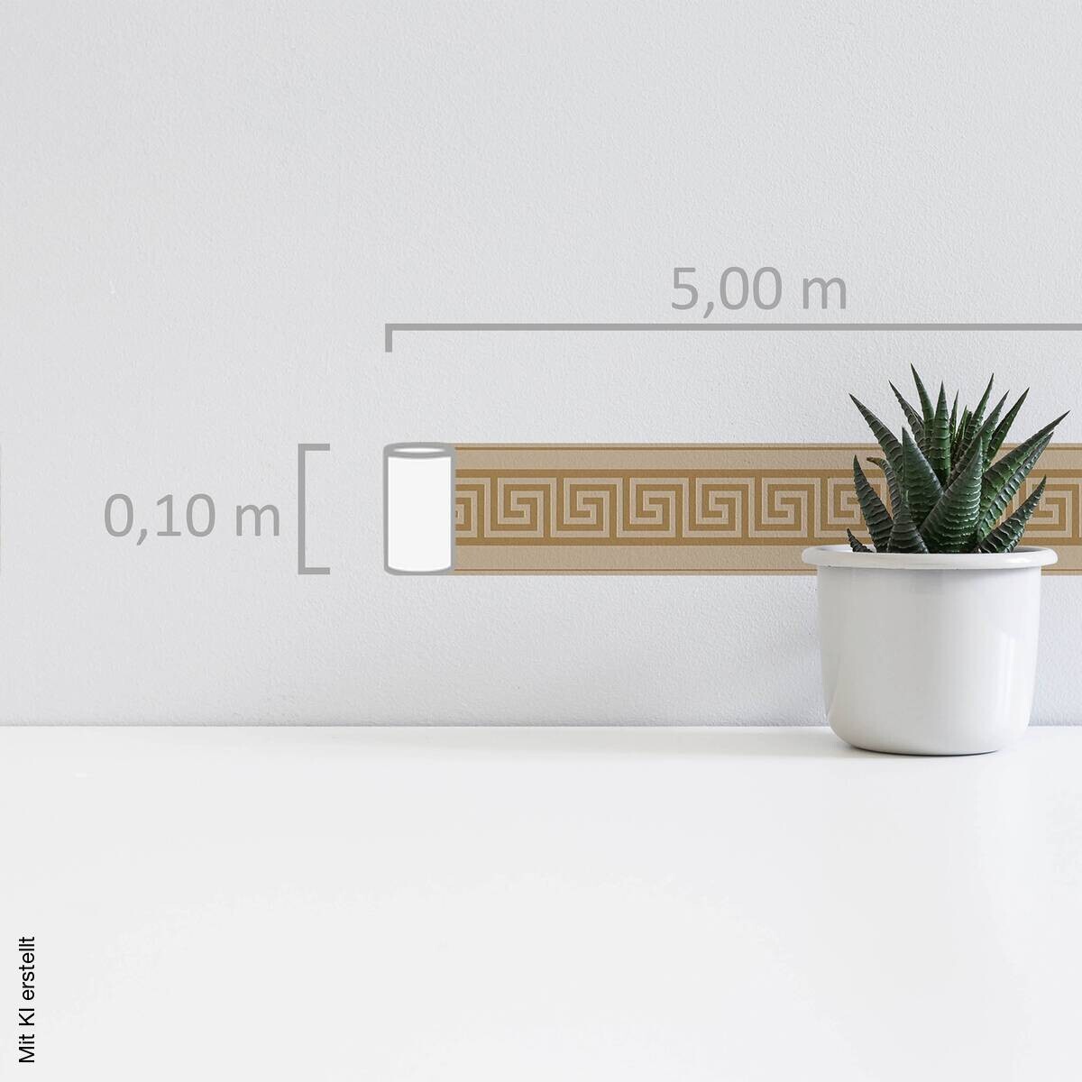 A.S.Creation Bordüre braun B/H/D: ca. 10x500x9,5 cm