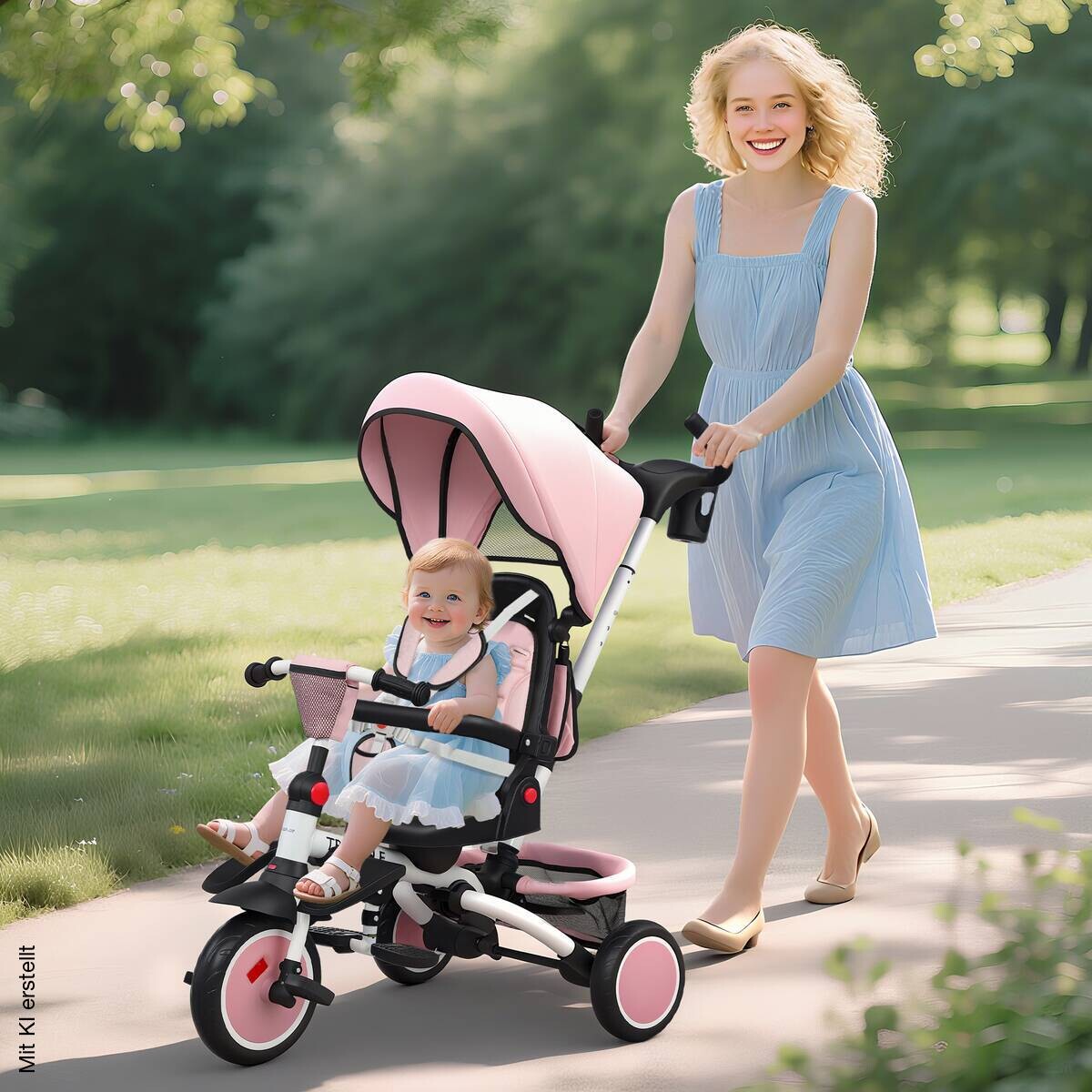 AIYAPLAY Kinderdreirad rosa B/H/L: ca. 52x98x111,5 cm