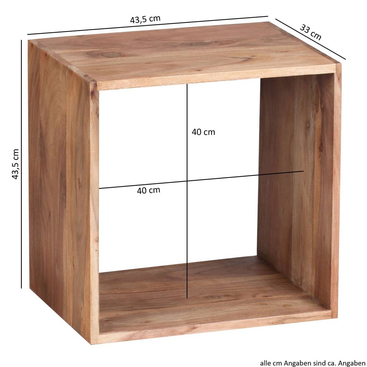Standregal B/H/T: ca. 43,5x43,5x33 cm