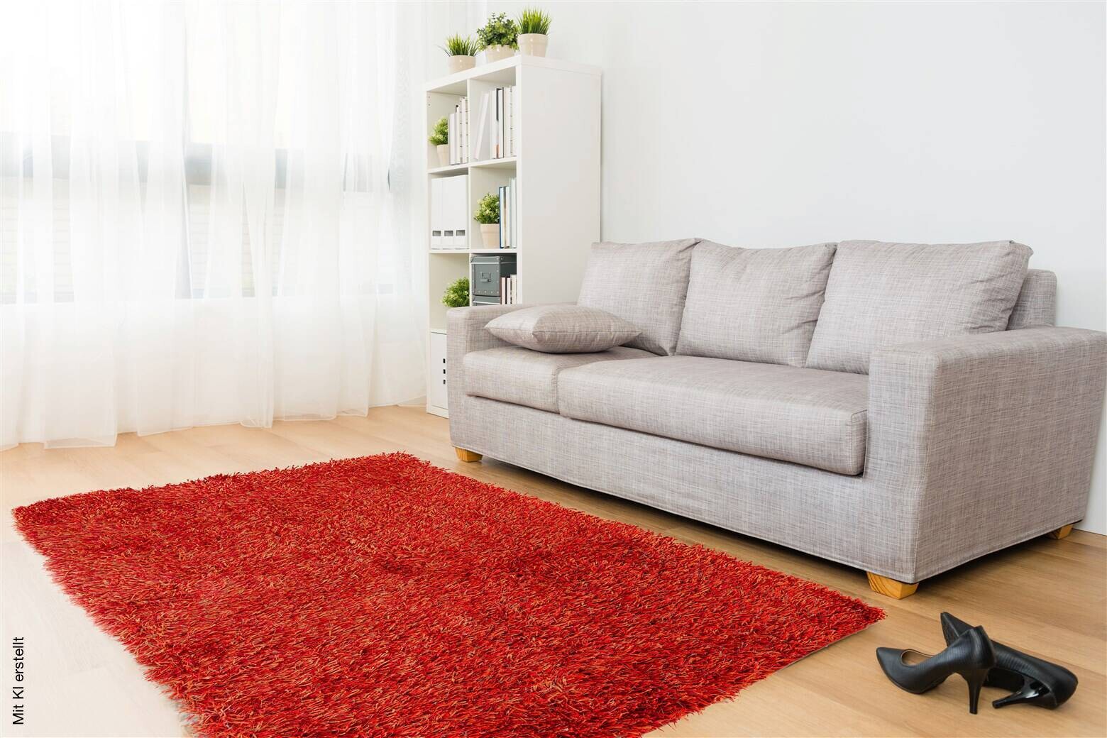 Arte Espina Hochflorteppich Beat 8102 Orange orange B/L: ca. 120x180 cm