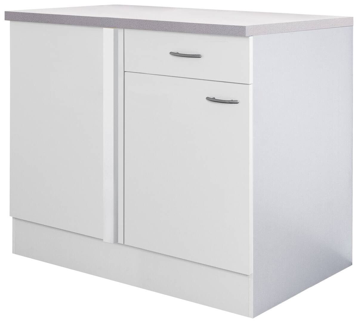Eckunterschrank Wito weiß B/H/T: ca. 110x85x60 cm