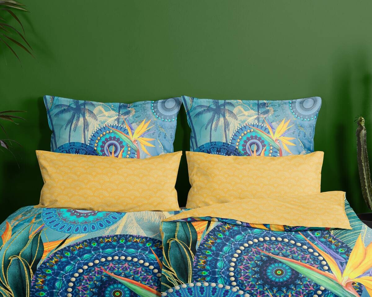 Baumwoll Bettwäsche Novia Satin Multi Baumwolle B/L: ca. 155x220 cm