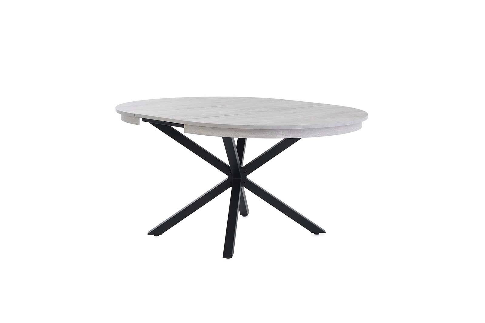 Esstisch Beton schwarz B/H/T: ca. 120x77x120 cm