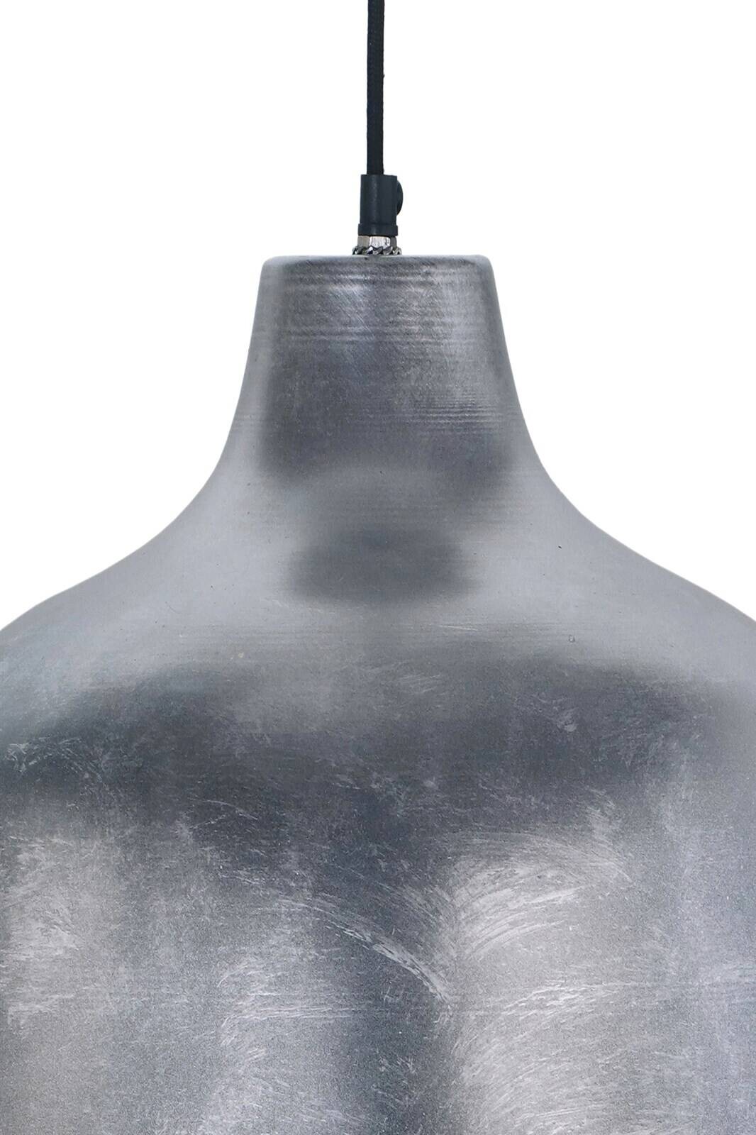 Kayoom Pendelleuchte silber Eisen B/H/L: ca. 40,5x43x40,5 cm E27 1 Brennstellen