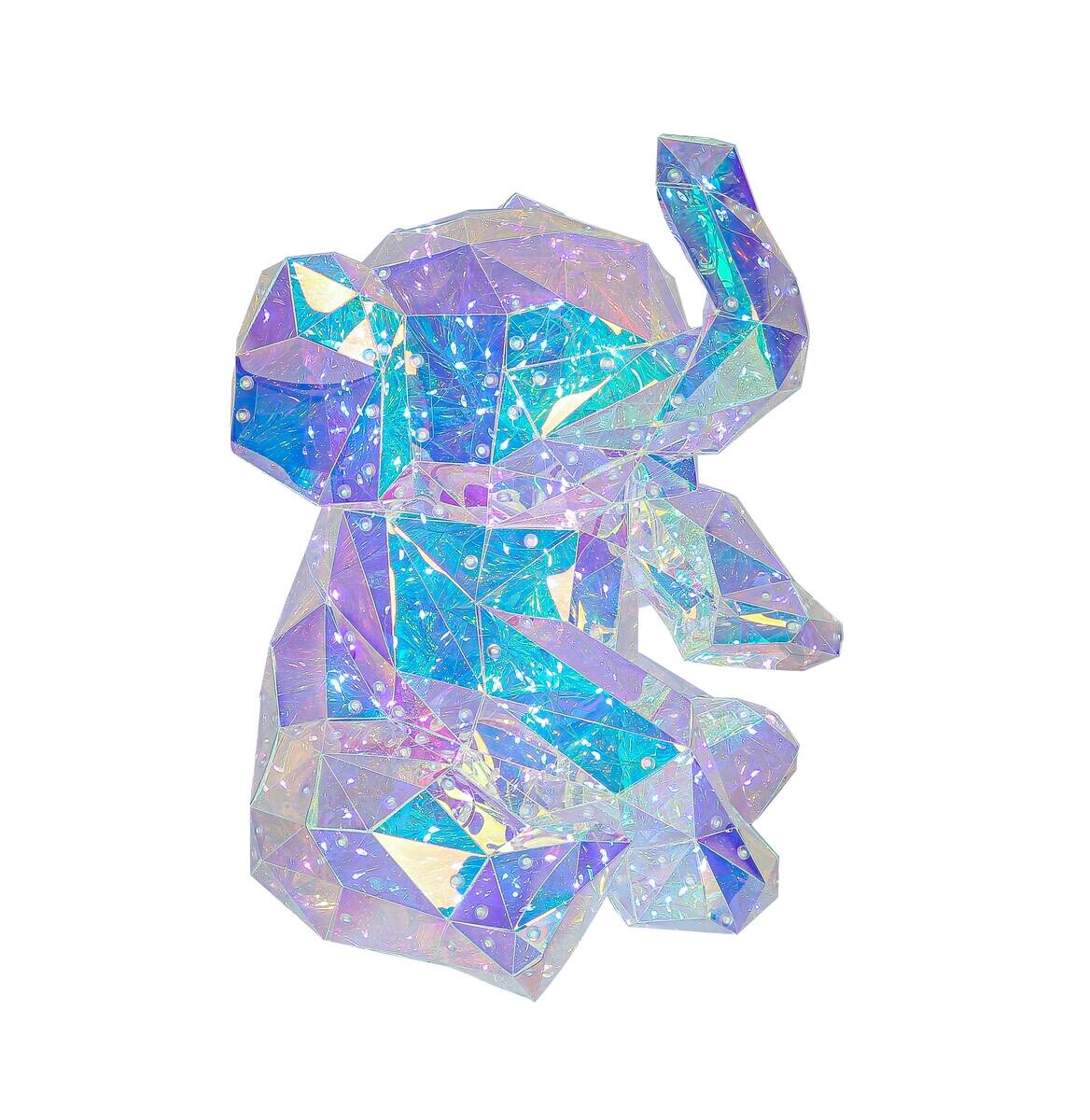 Nolo LED-Dekoleuchte Elefant transparent