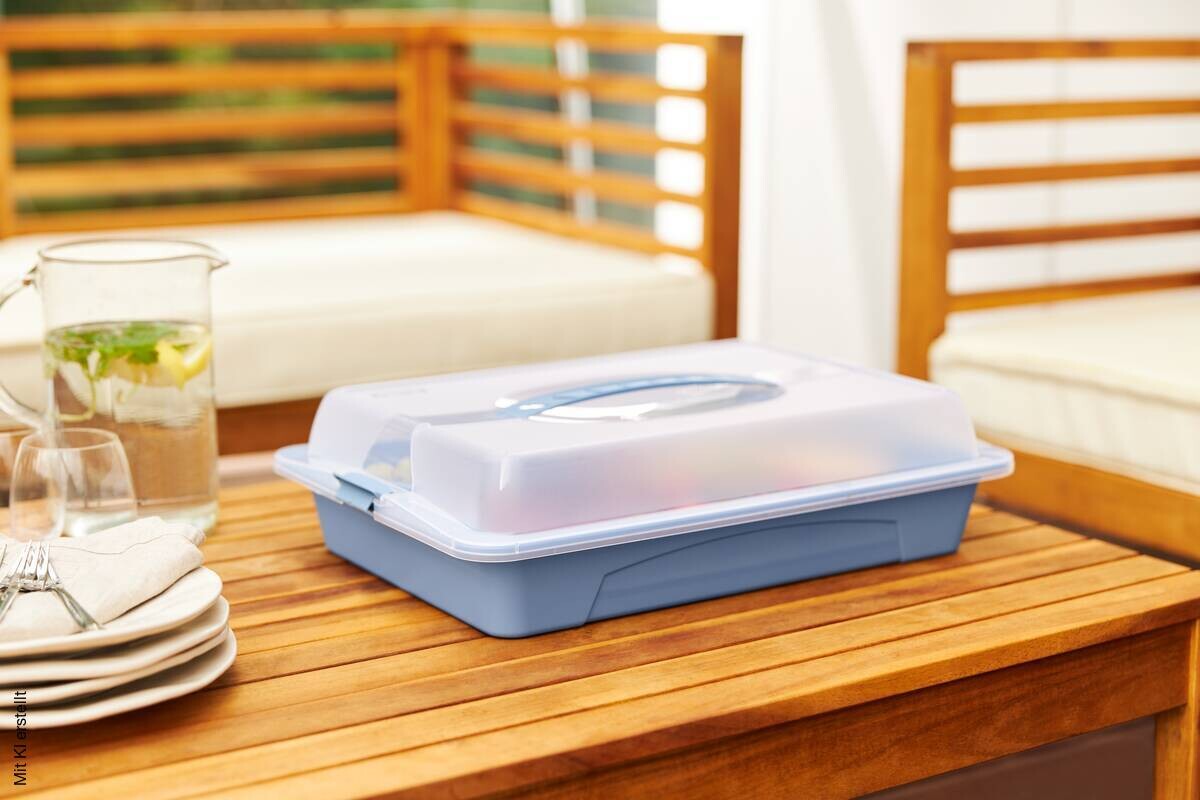 Rotho Party-Butler COOL u. FRESH blau B/H/L: ca. 29,5x11x43,5 cm