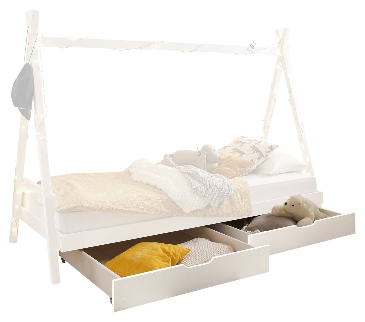 Bett Sora weiß Liegefläche B/L: ca. 90x200 cm