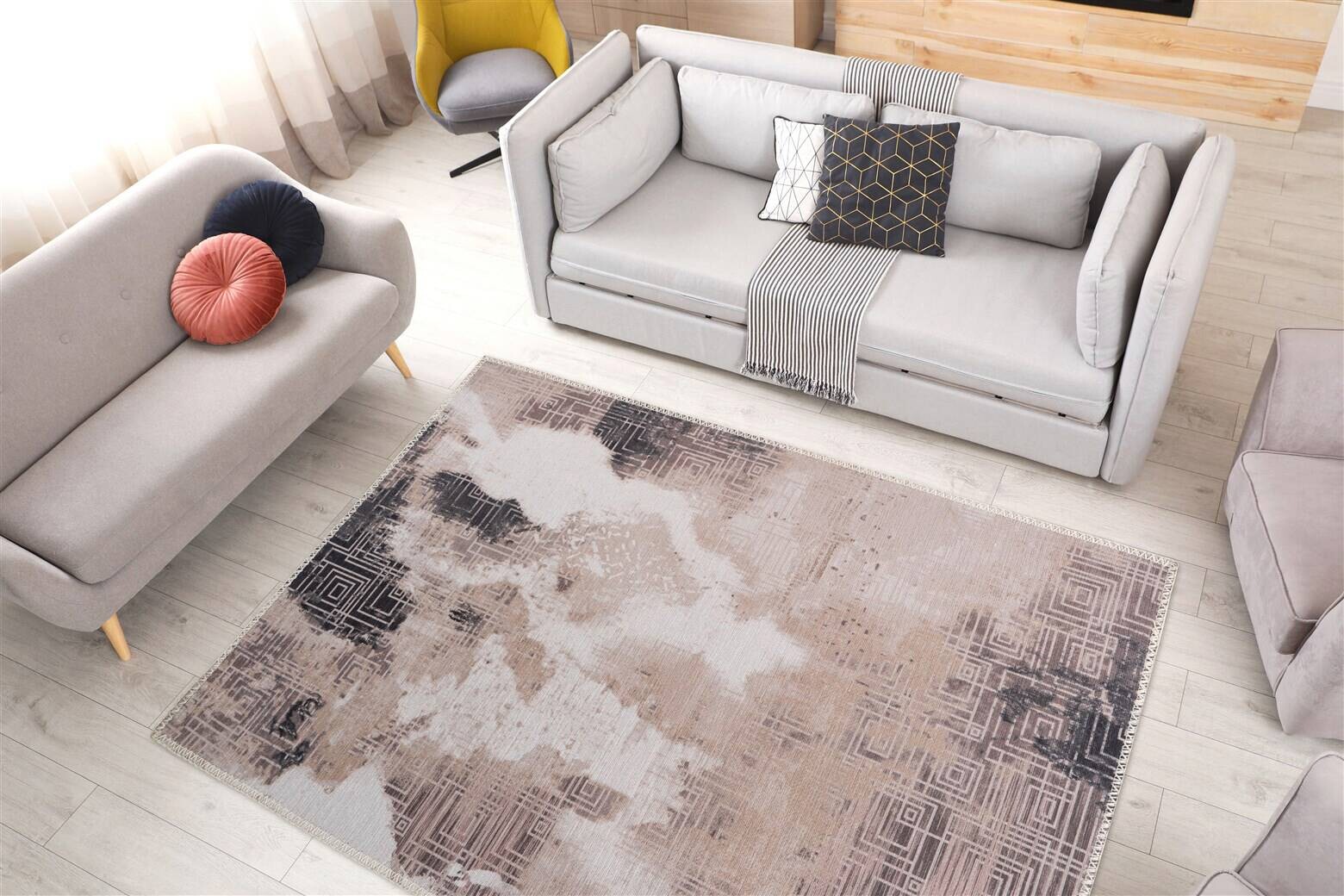 Arte Espina Flachflorteppich Prayer 525 creme B/H/L: ca. 120x0,5x180 cm