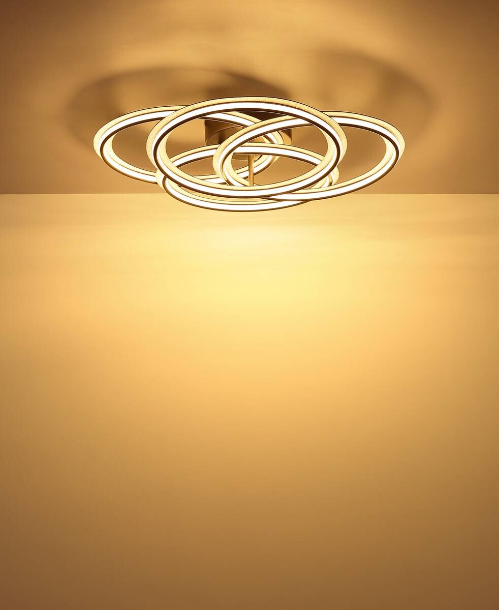 GLOBO LED-Deckenleuchte ELAN schwarz Aluminium Metall H/D: ca. 12,2x53,5 cm 1 Brennstellen