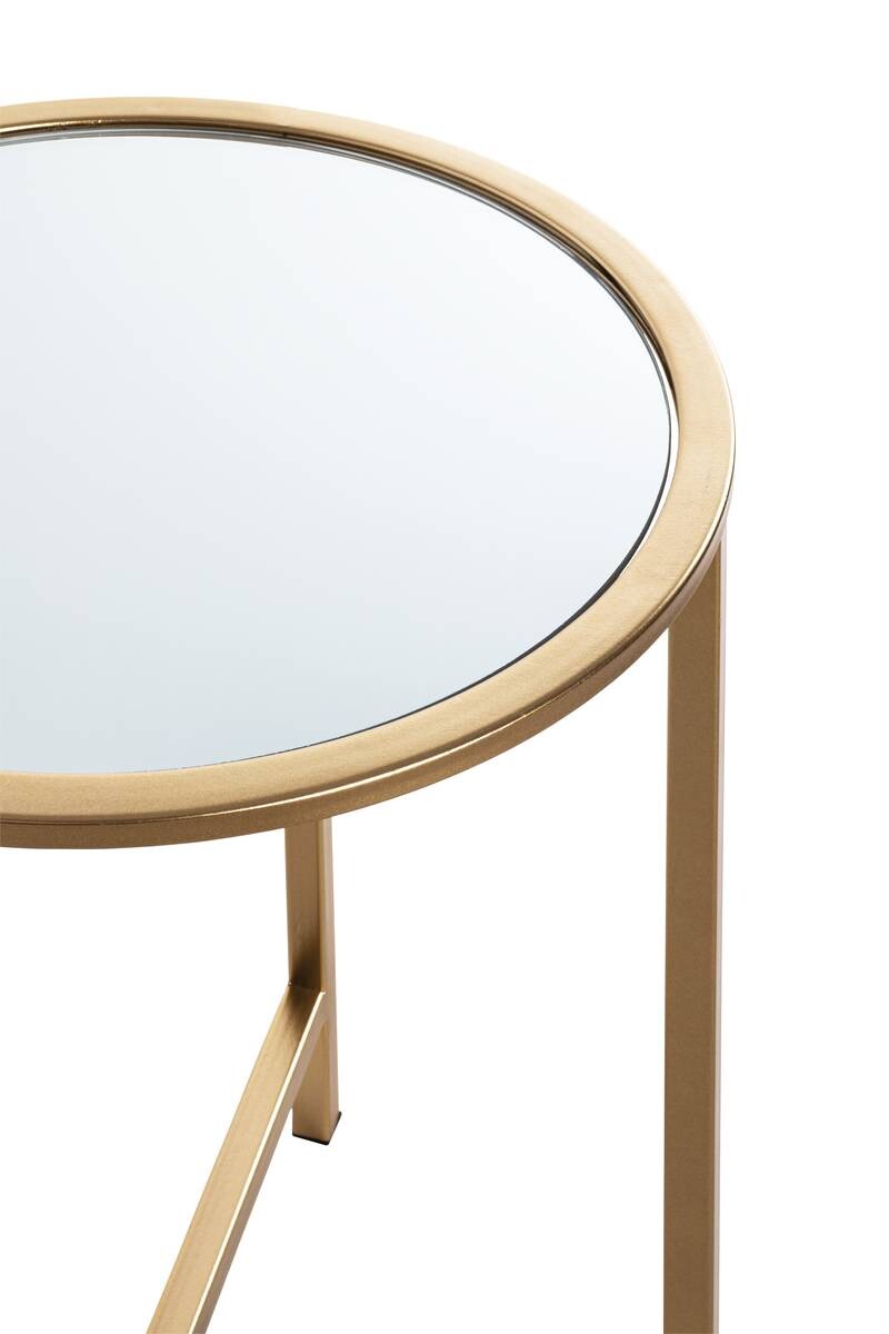 Beistelltisch gold Optik Metall H/D: ca. 39x53 cm