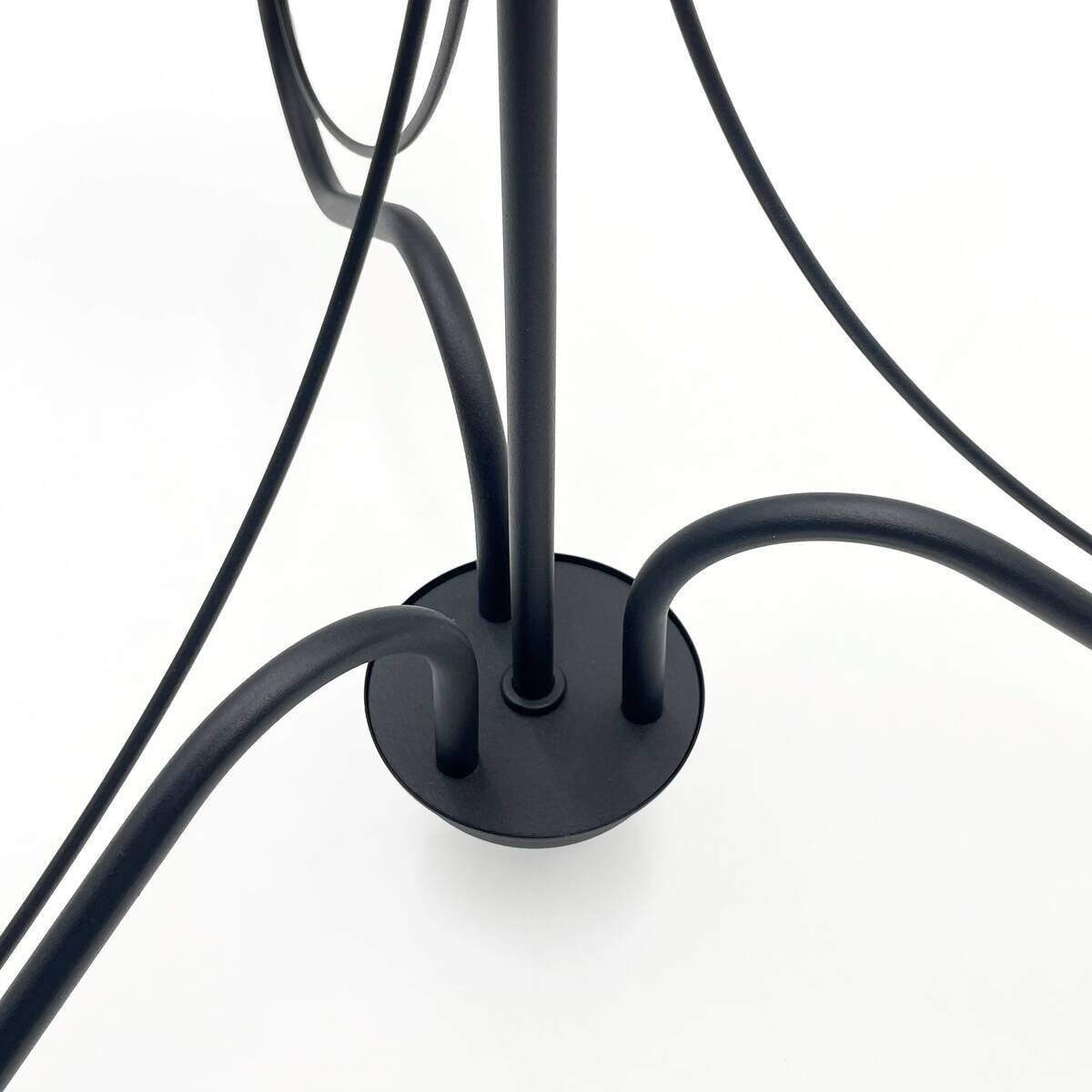 Lamkur Pendelleuchte schwarz Stahl B/H/L: ca. 53x71x53 cm E14 3 Brennstellen