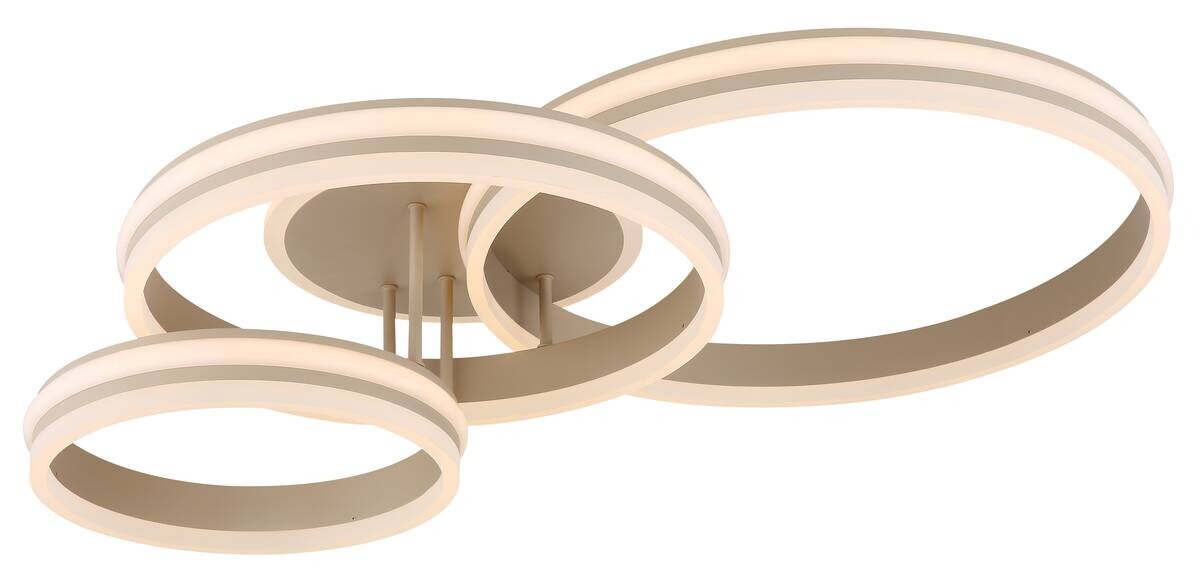 GLOBO LED-Deckenleuchte Opal sand Acryl Metall B/H/L: ca. 50x22x79,5 cm 1 Brennstellen