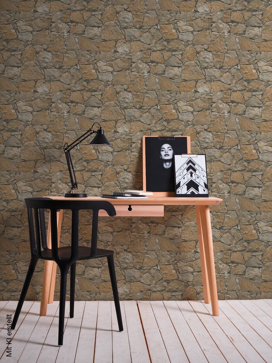 A.S.Creation Vliestapete braun grau beige B/H/D: ca. 53x1005x9,8 cm