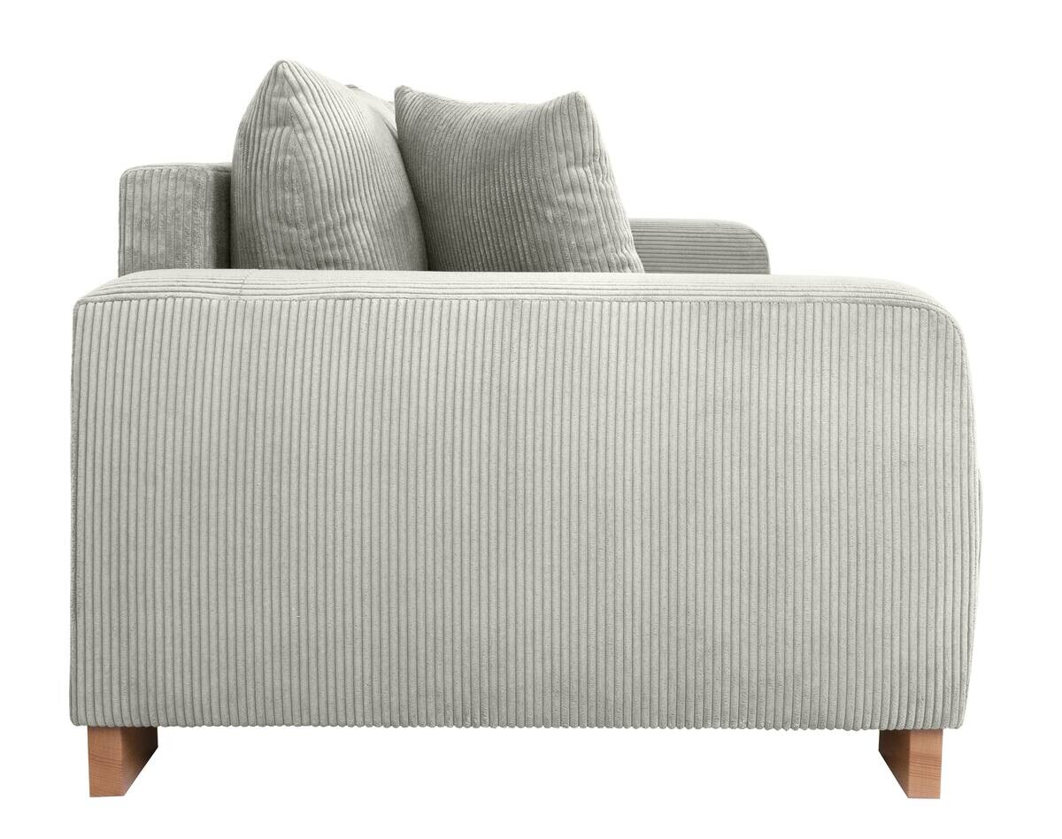 Big Sofa Alpha New hellgrau Microfaser B/H/T: ca. 244x85x112 cm