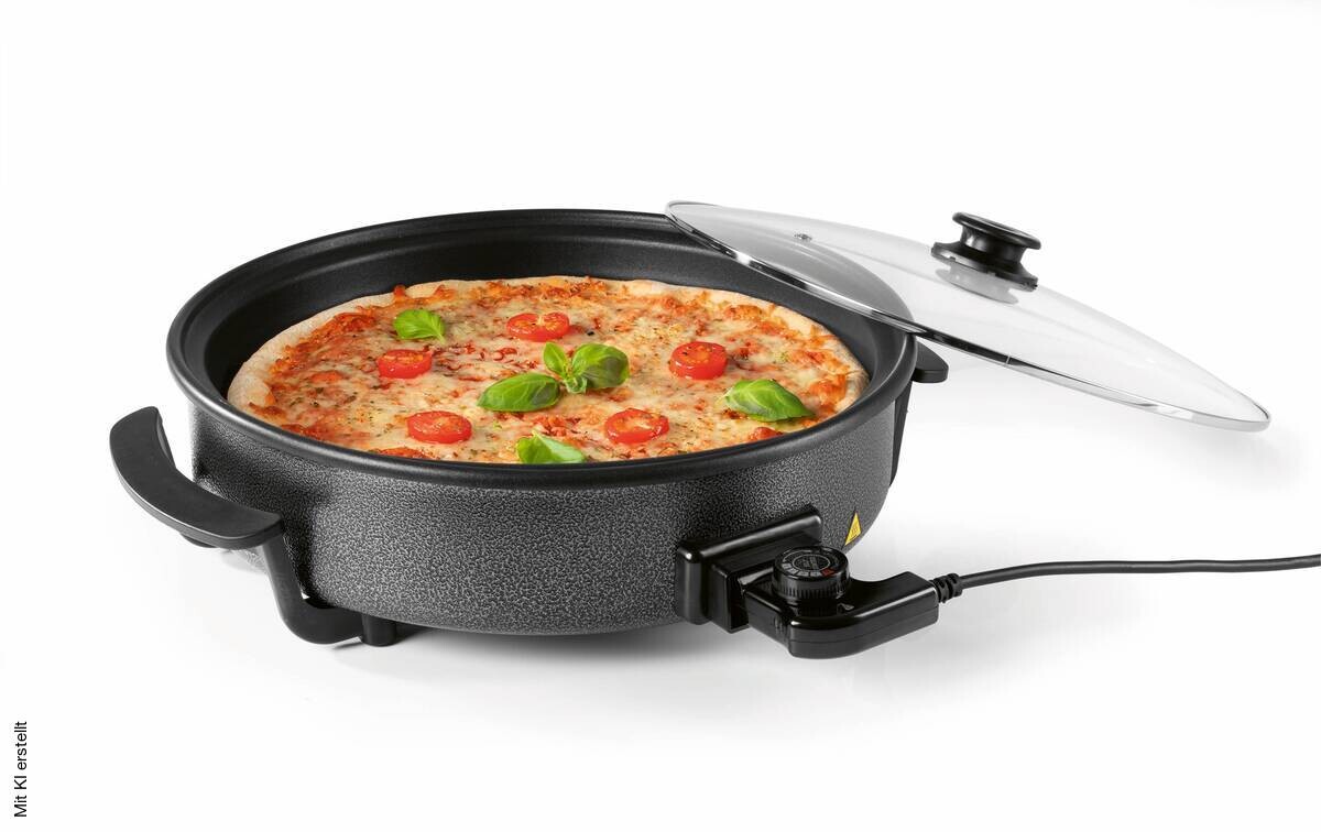 GOURMETmaxx Elektrische Party-Pfanne schwarz Edelstahl B/H/L: ca. 45x17,5x41 cm
