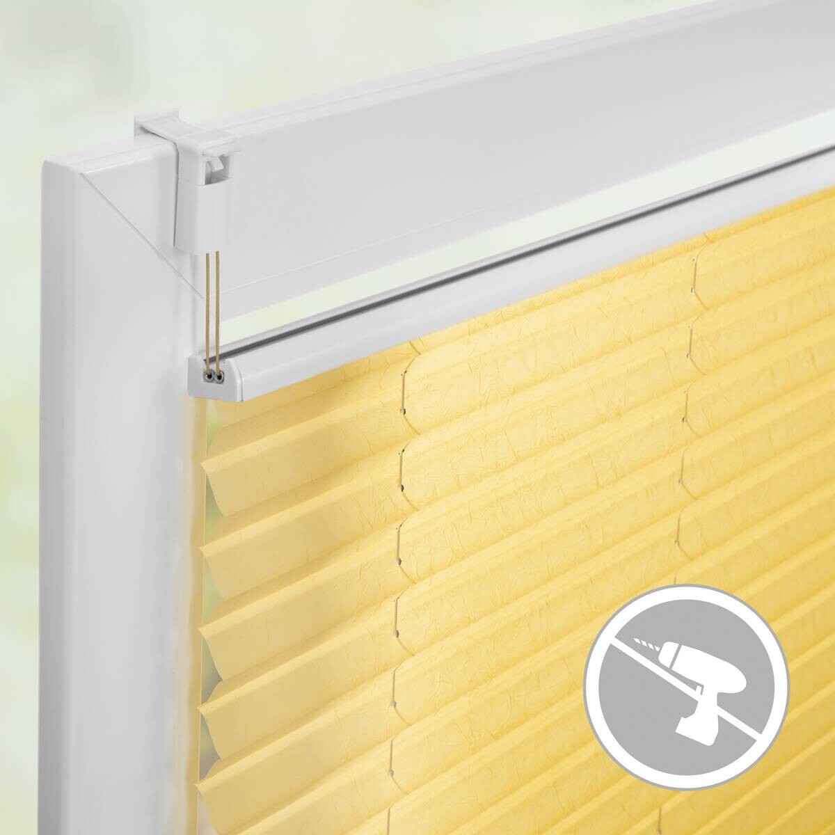 LICHTBLICK Spannplissee gelb B/L: ca. 60x130 cm