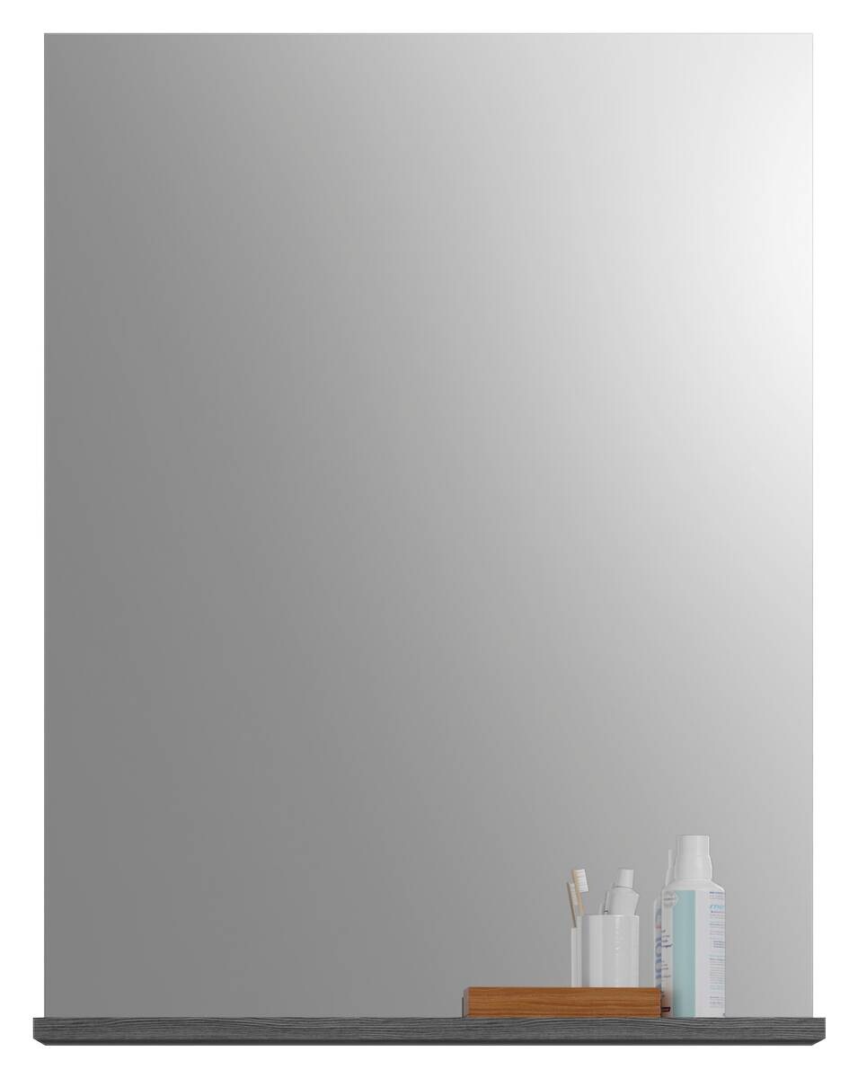 Badezimmer-Set Scout Rauchsilber Nachbildung weiß Hochglanz B/H/T: ca. 112x191x34 cm