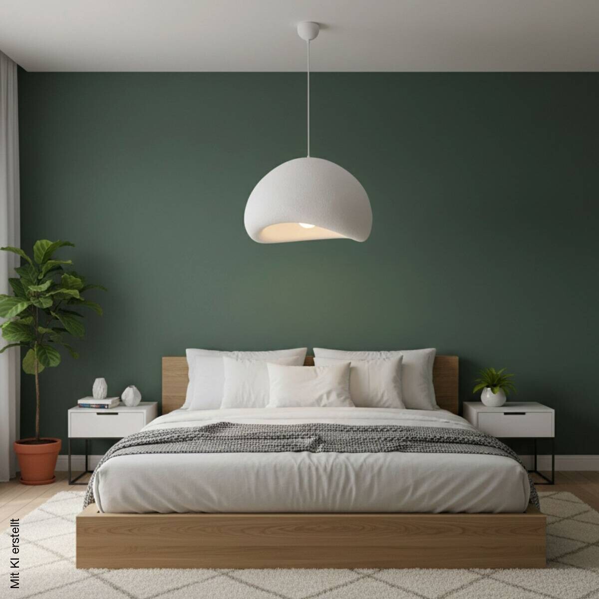 Opviq Pendelleuchte weiß B/H/T: ca. 50x116x44 cm E27 1 Brennstellen
