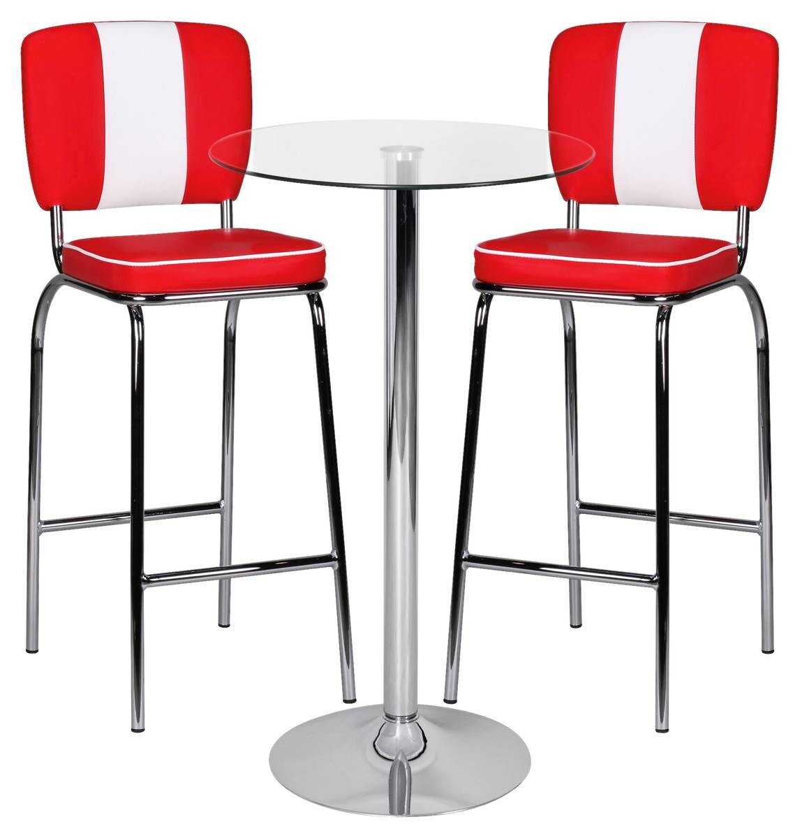 Tisch glasklar Glas B/H/T: ca. 60x105x60 cm