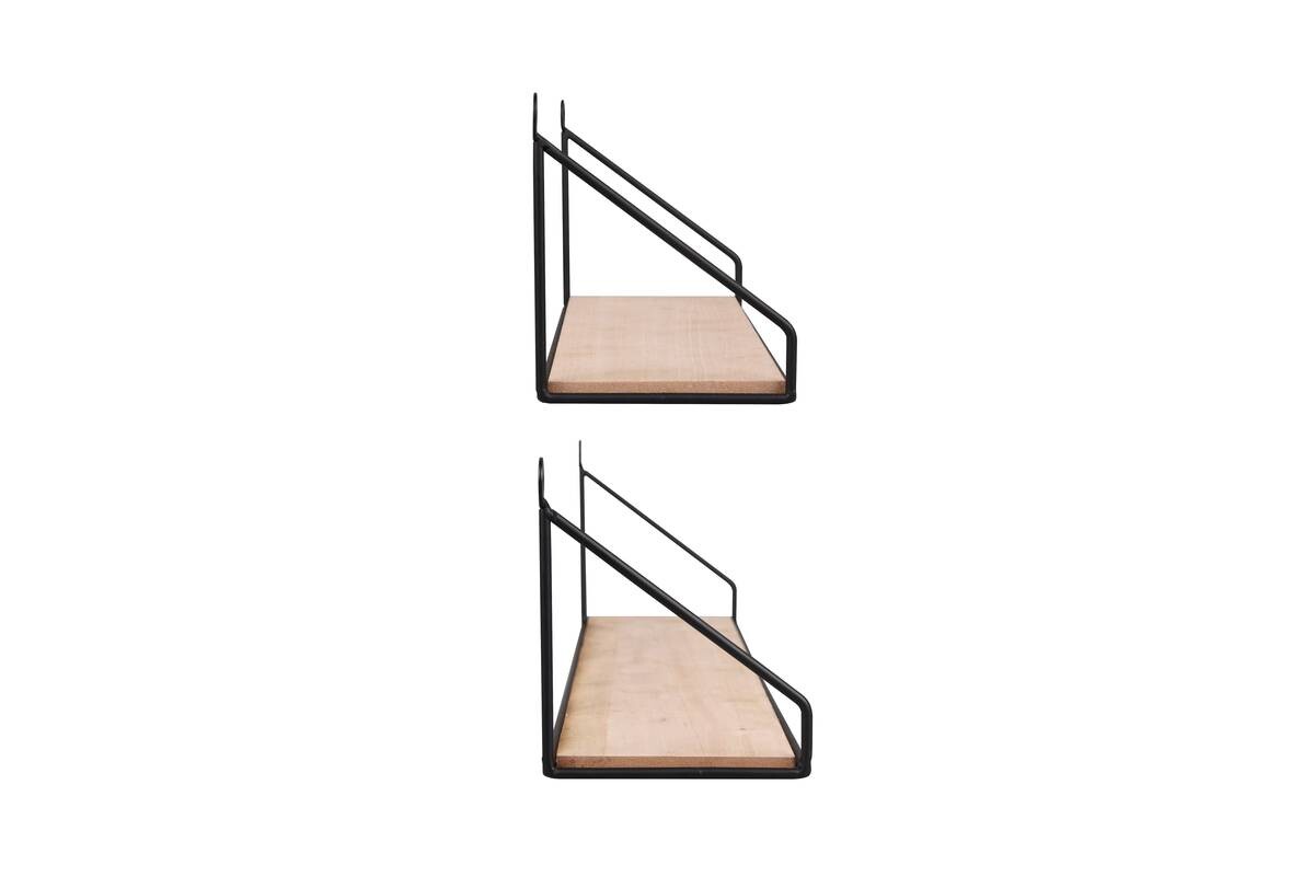 Wandregal Sabrina schwarz B/H/T: ca. 30x13x11 cm