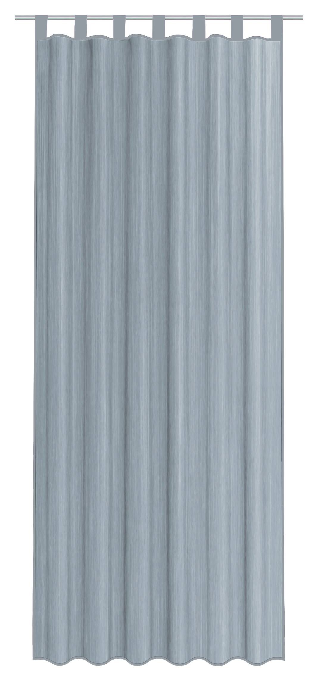 Sensation Schlaufenvorhang Look blau 50% Polyamide, 50% Polyester B/L: ca. 140x235 cm