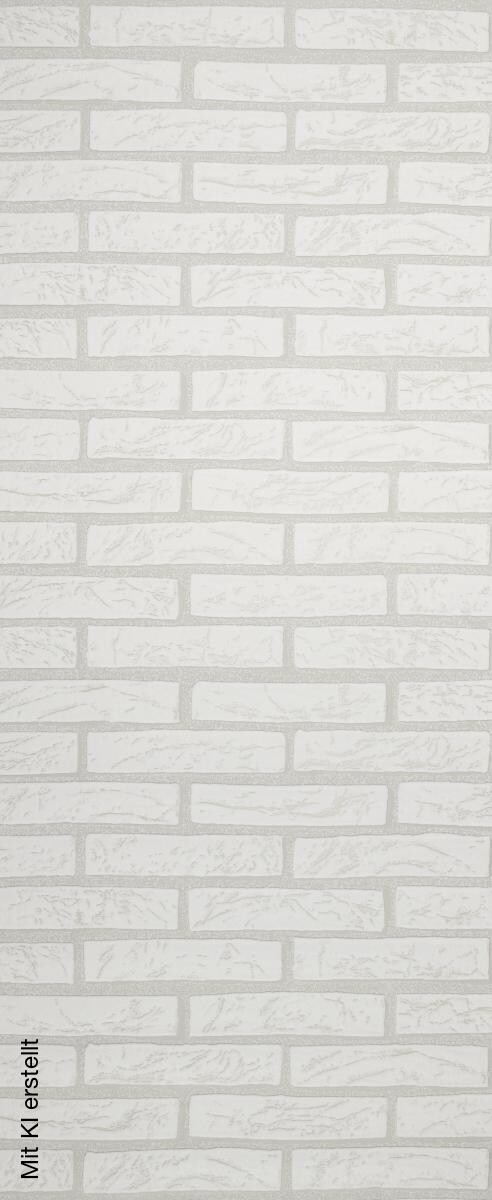 Vliestapete Steinoptik weiß B/L: ca. 53x1005 cm