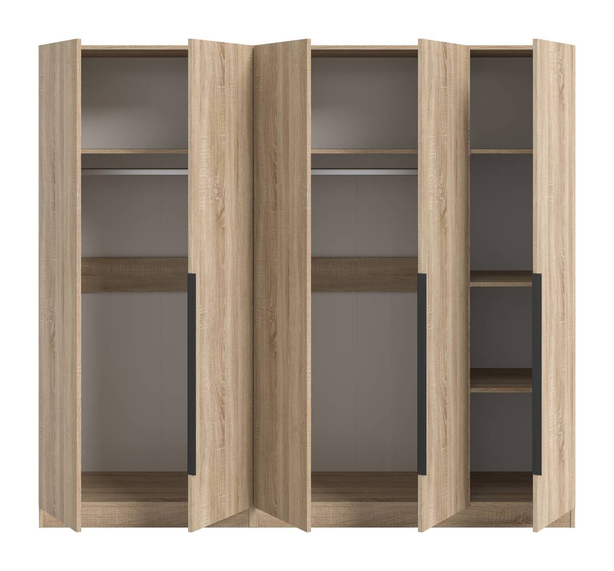 Kleiderschrank KOPENHAGEN Eiche Sonoma Nachbildung B/H/T: ca. 200x181x52 cm