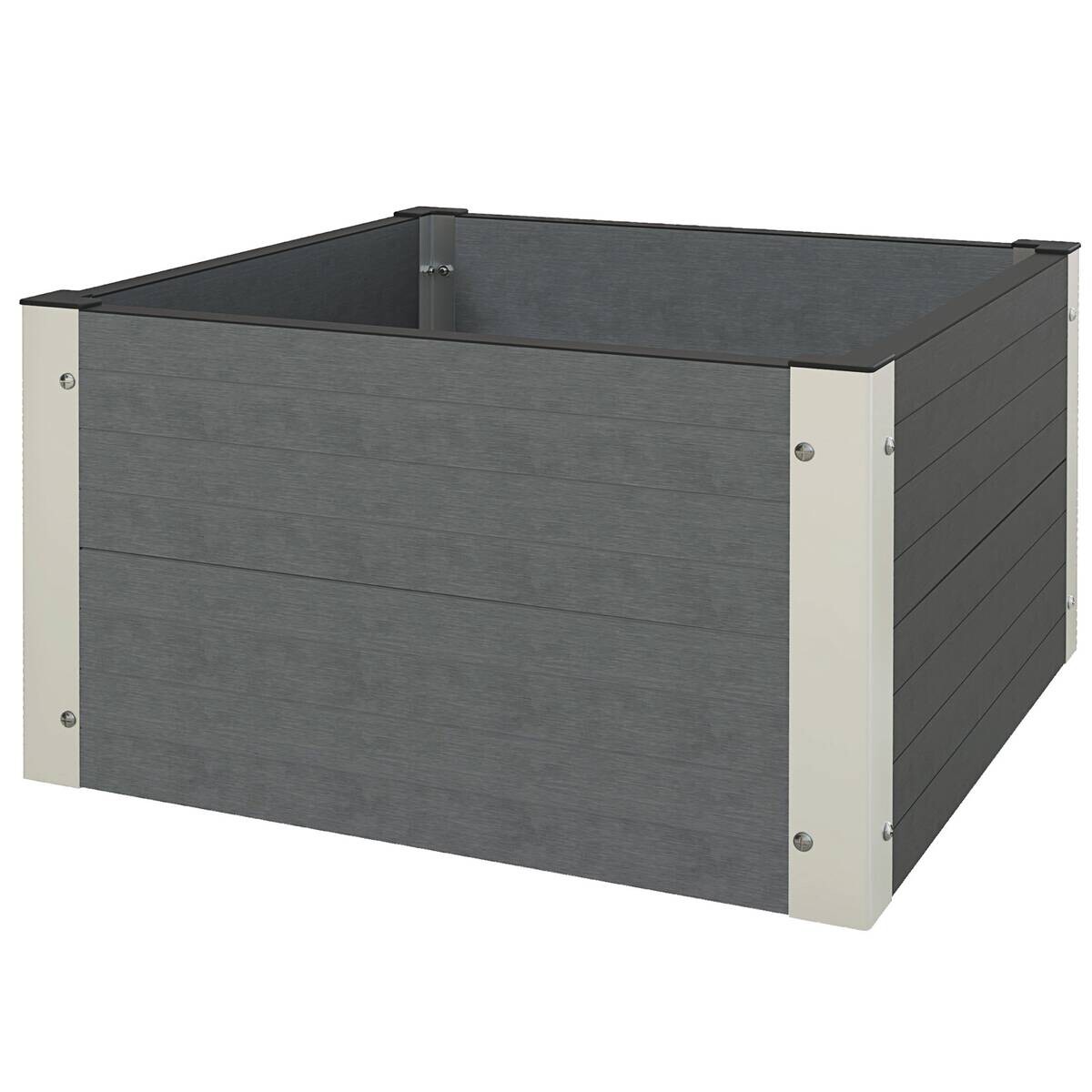 Outsunny Hochbeet grau Polypropylen B/H/L: ca. 60x60x30 cm