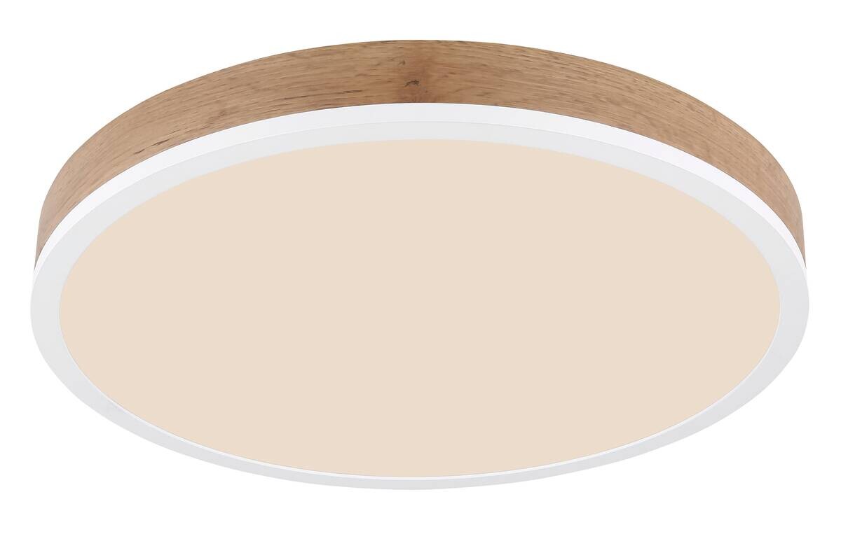 GLOBO LED-Deckenleuchte Opal weiß Kunststoff Metall H/D: ca. 8,5x45 cm