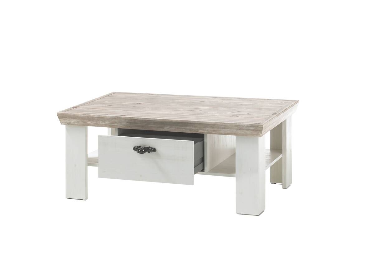 Couchtisch Florenz weiß Pinie B/H/T: ca. 109x45x69 cm