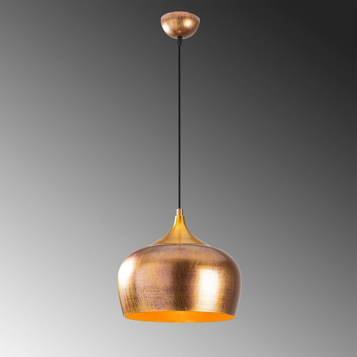 Opviq Pendelleuchte Berceste gold Metall B/H/T/L/D: ca. 30x123x30x30x30 cm E27 1 Brennstellen