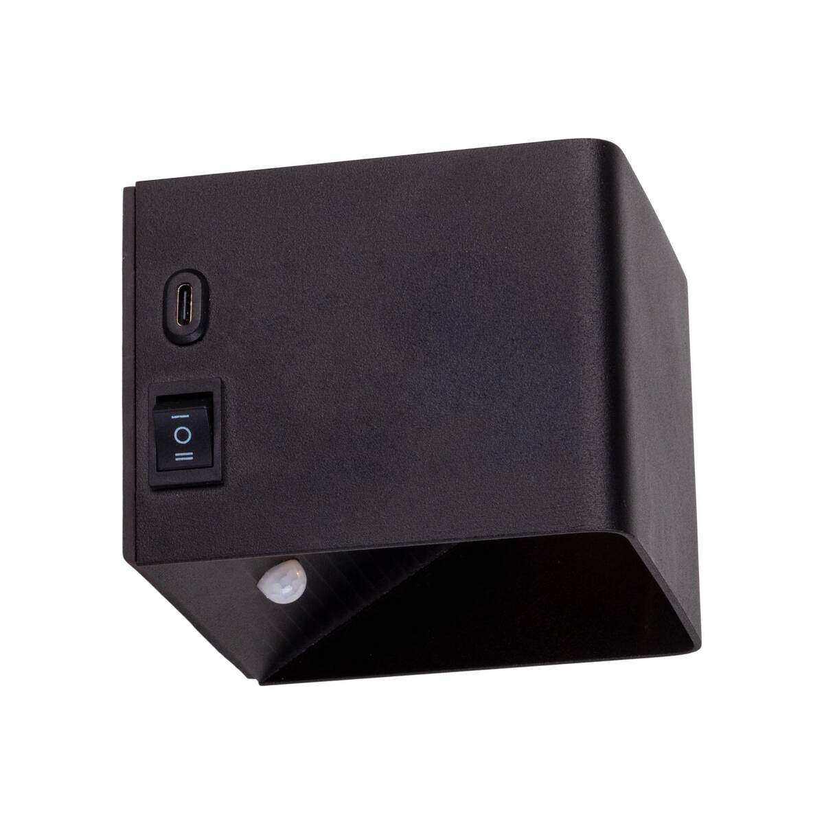 Näve Leuchten LED-Wandleuchte schwarz Metall B/H/T: ca. 10x8x10 cm