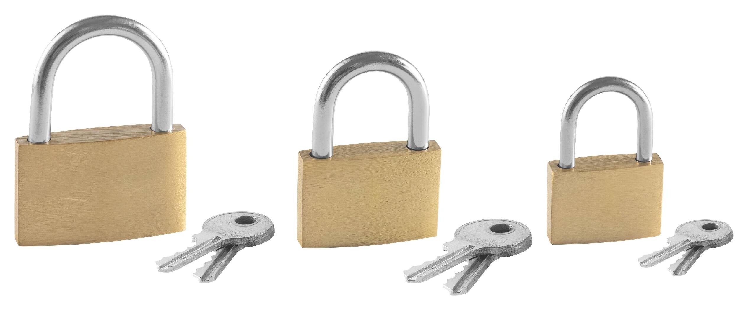 WERKZEYT Zylindervorhangschloss-Set 3 tlg.