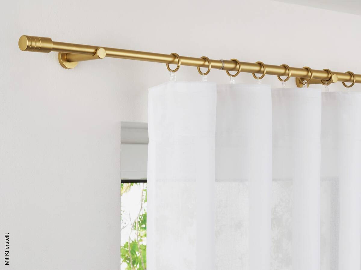 ondeco Stilgarnituren rillcube gold Metall ausziehbar von ca. 160 bis 280 cm 1.0 Läufe