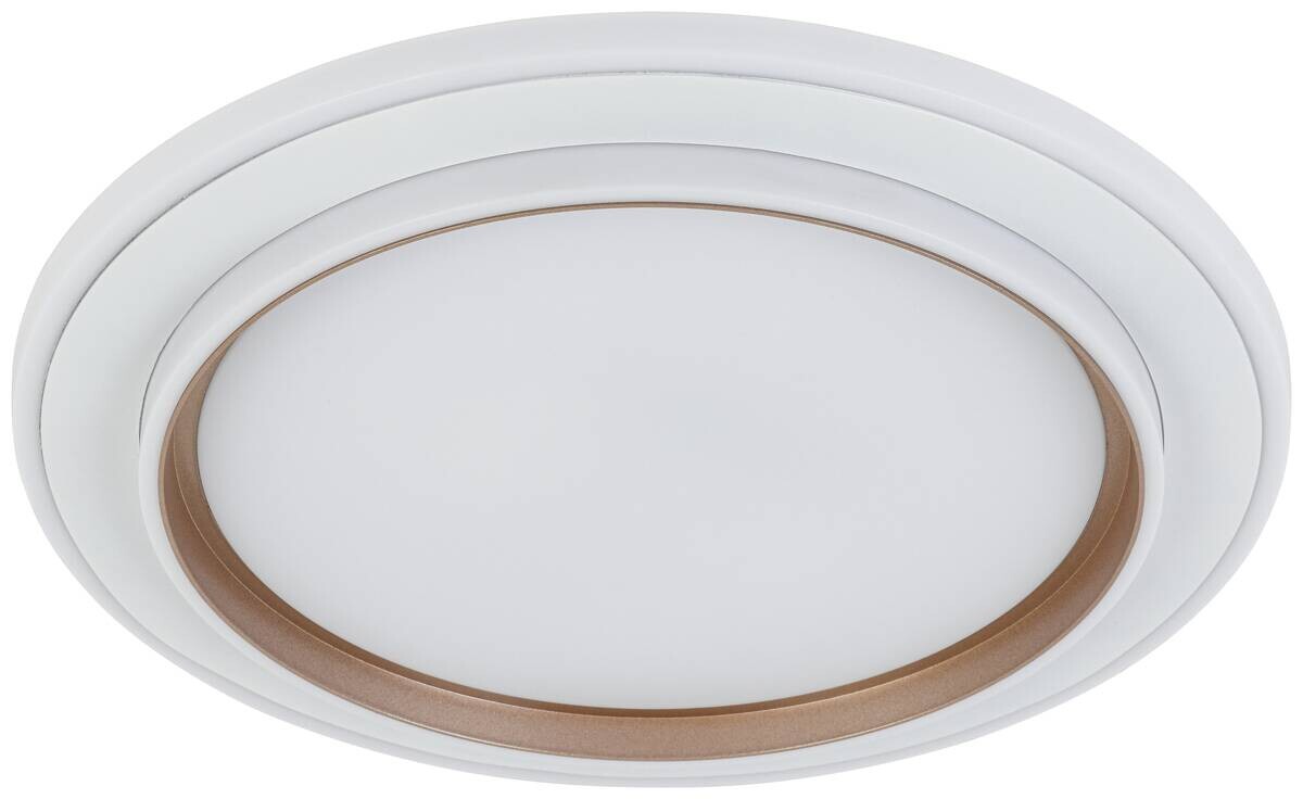 Nolo LED-Deckenleuchte Disc silber Kunststoff B/H/T: ca. 46x46x5 cm