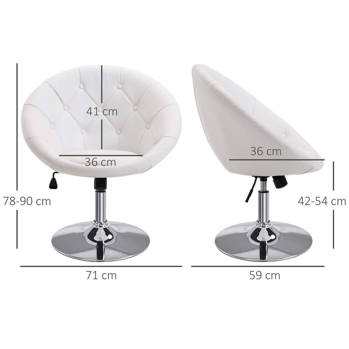 Hocker 833-357WT weiß