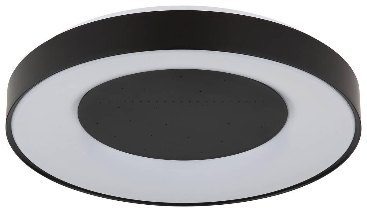 GLOBO Deckenventilator schwarz weiß Kunststoff Metall B/H/L: ca. 10x52,5x52 cm