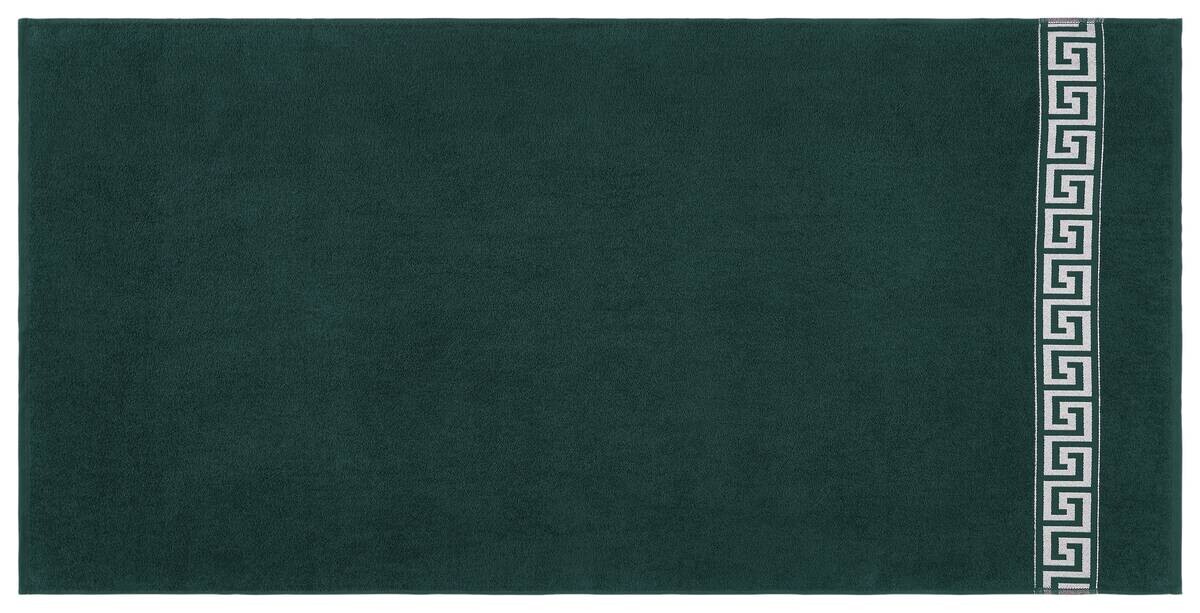 POCOline Duschtuch Mäander grün 100% Baumwolle B/L: ca. 80x160 cm