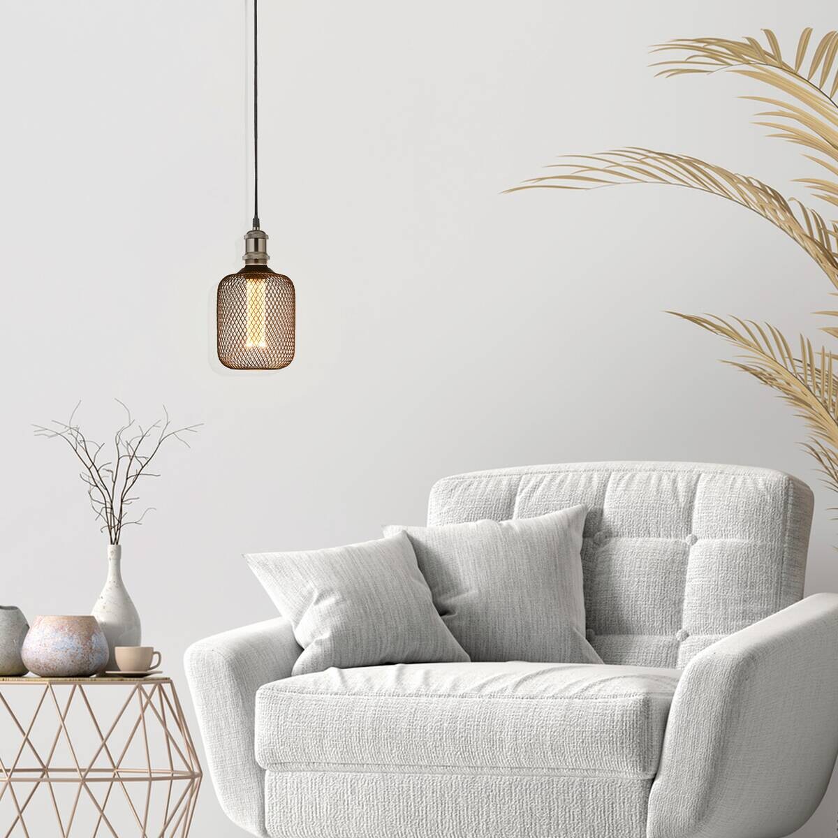 Searchlight Dekolampe Wire Mesh E27